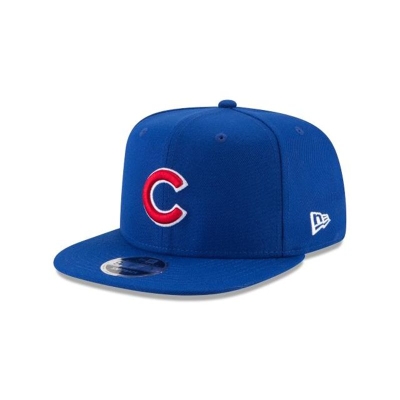 Blue Chicago Cubs Hat - New Era MLB High Crown 9FIFTY Snapback Caps USA5637081